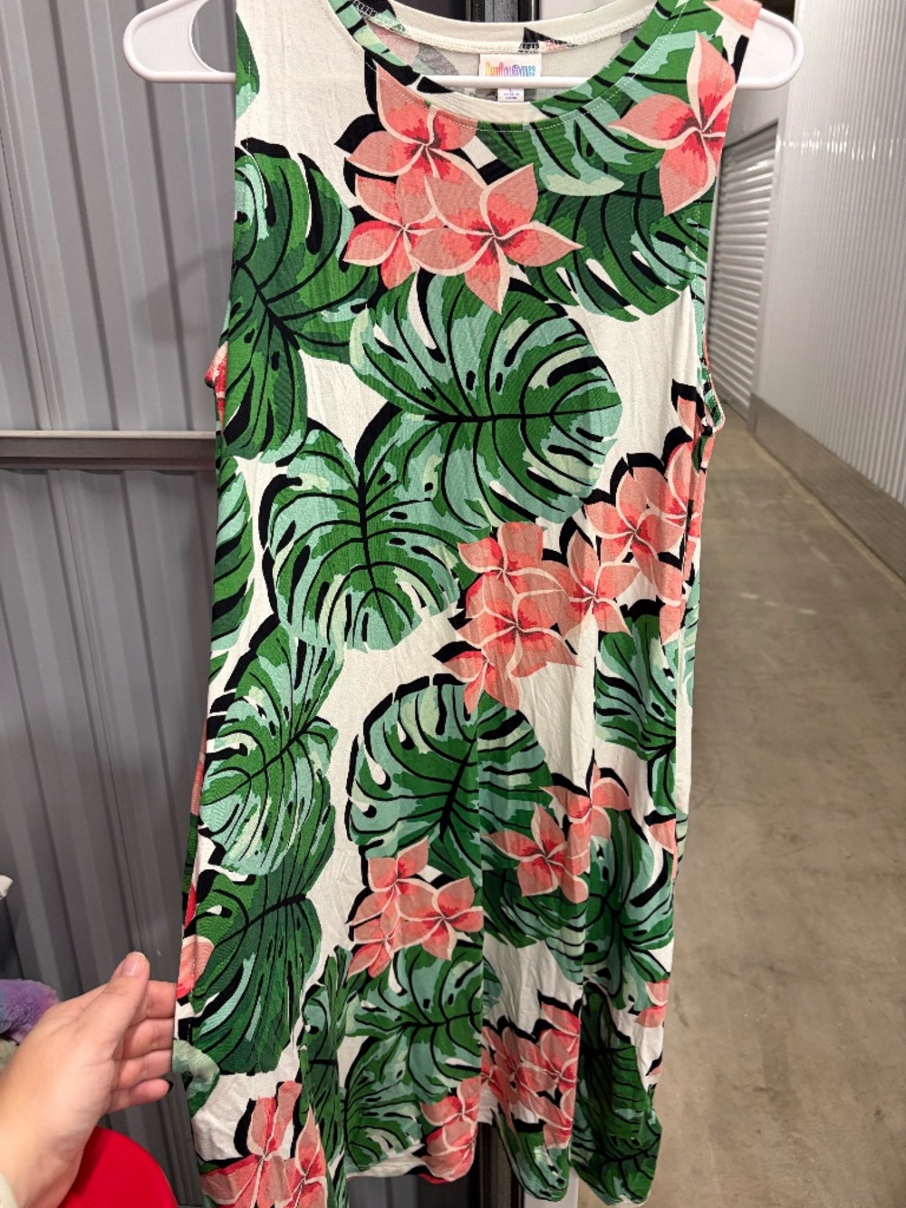 LuLaRoe Charlotte Tank Top Dress, Size Large